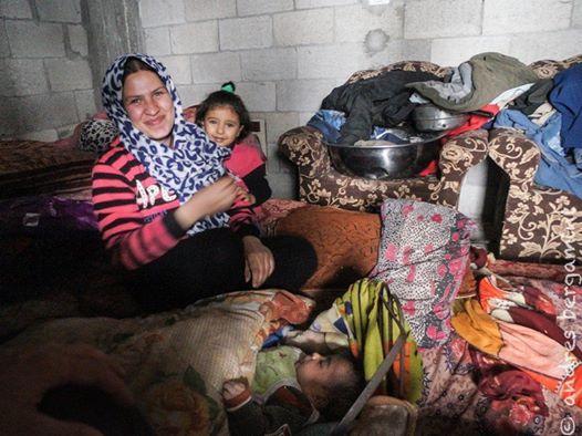 Gaza: A Mother's Smile GAZA (Feb. 2016) - It was hidden in a room of a dilapidated house made of brick blocks and sheets of Shujaya district.