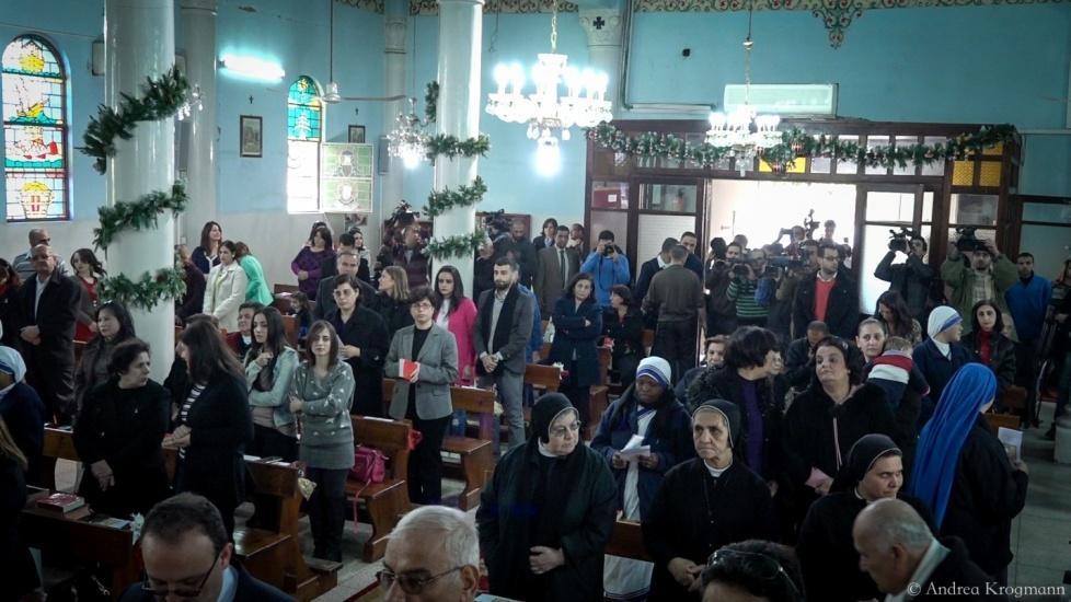 Jubilee of Mercy: A Holy Door Opens in Gaza Gaza On Sunday December 20th, 2015, His Beatitude Fouad Twal, Latin Patriarch of Jerusalem, presided over a Christmas mass in The Latin Parish of Gaza.