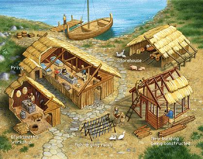 Vikings established inland bases