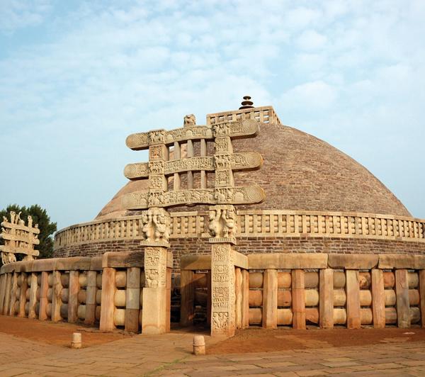 Kaetana//Shutterstock King Ashoka originally built this dome-shaped structure, called a stupa, to hold sacred objects associated with