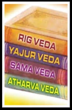 Sacred Texts: Rig Veda There are four Vedas, Rig, Sama, Yajur, and Atharva Vedas known to be the first of Indian writing going as far back as 1500 BCE Consists of 1,000 hymns Hymns tell the