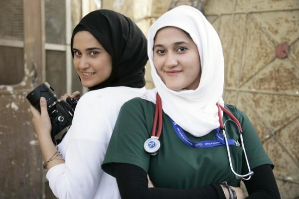 I want to show with this picture that Muslim women are not held back. My sister studied abroad for 6 years to earn her medical degree.