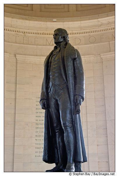 - Author of the Declaration of Independence and Founding Father of the United States -Statue is 19 ft.