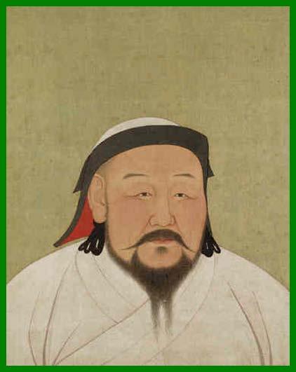 Kublai Khan Kublai was Genghis Khan s grandson He learned a lot from his grandfather before Genghis died Ögedei Khan