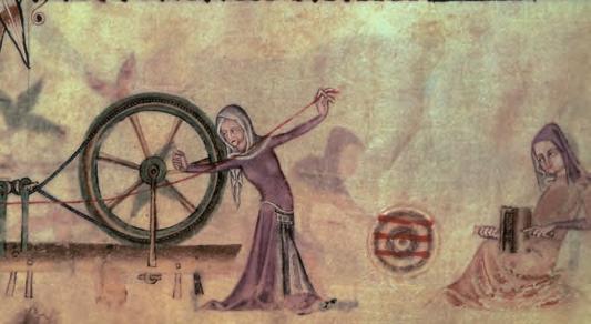 The Luttrell Psalter C Sowing The seed was scattered by hand. D Harvest time harvesting was done by men, women and children. The corn was cut with a scythe and then taken away in bundles.
