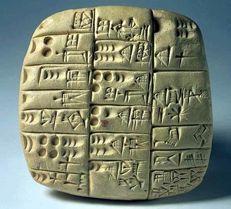 Cuneiform Mesopotamian's wrote using cuneiform.