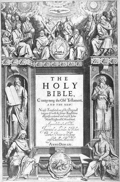 2000 BC 0 King James Version AD 1611 1604 Hampton Court Conference 47 Scholars split into 6 panels Rules (15
