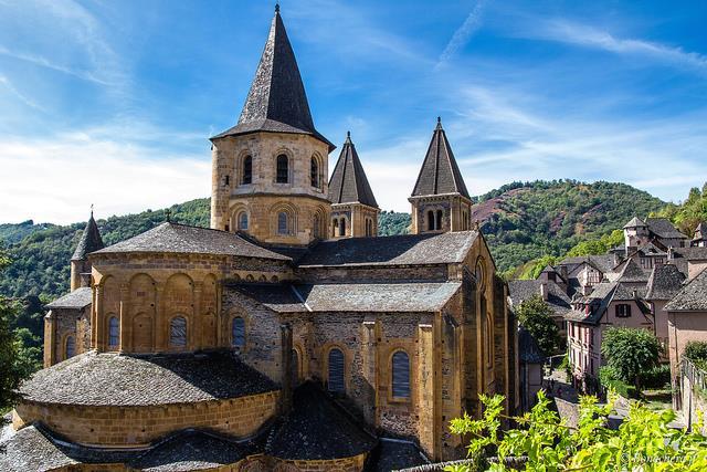 Church and Reliquary of Sainte Foy, France On the Road Imagine you pack up your belongings in a sack, tie on your cloak, and start off on a months-long journey through treacherous mountains,