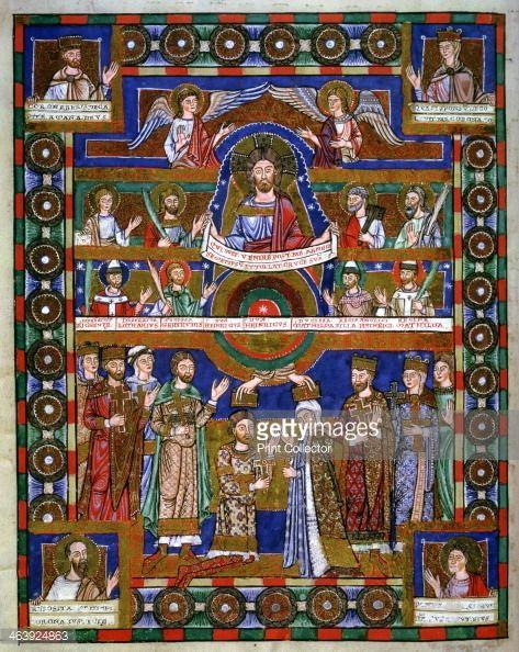 Holy Roman Empire Crowning of Henry and Matilda Gospels of Henry the Lion, from the Benedictine abbey at Helmarshausen Germany 1188 Commemorates Henry the Lion s Marriage on