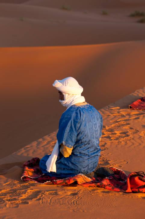 Praying West African Desert