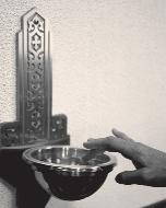 Why is Holy Water at the entrance of every Catholic Church? The very structure of a Catholic church is designed to remind us that we are actively participating in the celebration of the Mass.