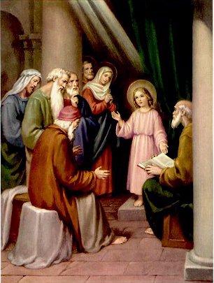 5th Joyful Mystery Finding the Child Jesus in the Temple "After three days they found him in the temple, sitting among the teachers, listening to them and asking them questions;