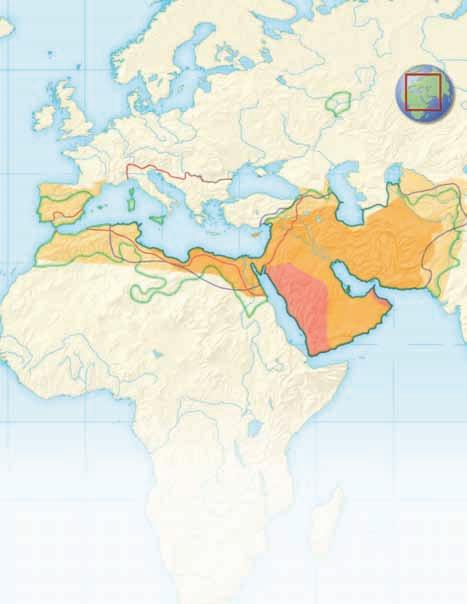 Spread of Islam Map Skills In less than 15