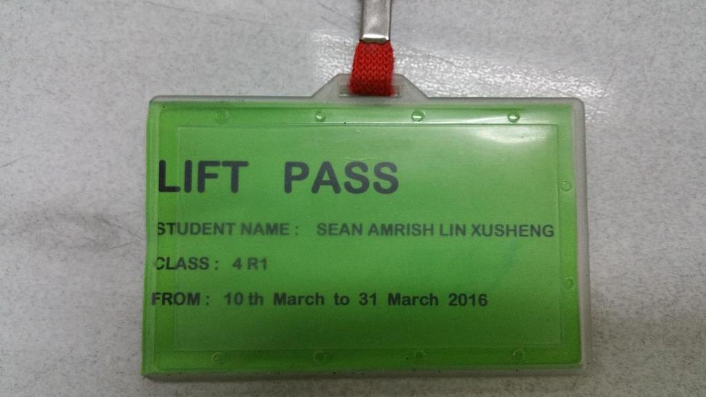 New Update: Lift Pass For students on wheel-chairs, leg / foot in cast and using