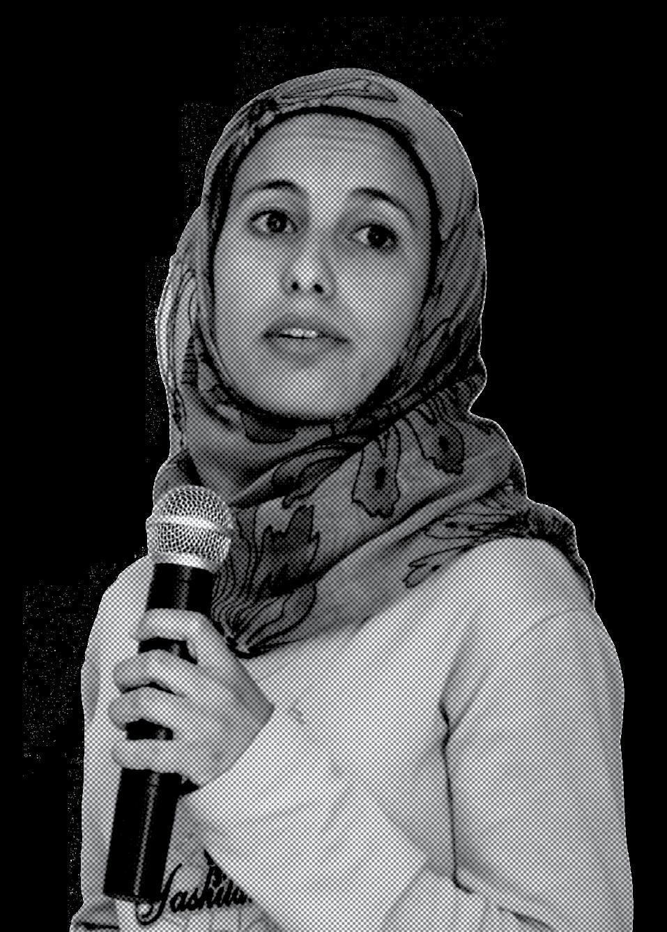 Zayneb Ashalalfeh, një drejtuese e re nga shoqëria civile palestineze,