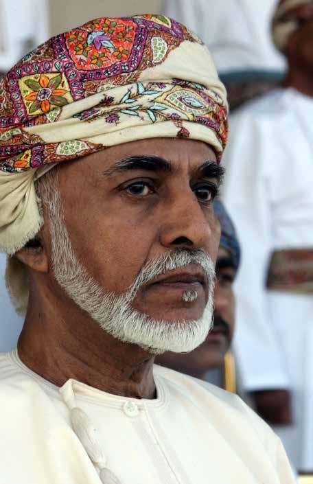 Country: Oman Born: 18 Nov 1940 (Age 77) Source of Influence: Lineage, Political, Development Influence: Leader of 4 million citizens and residents of Oman.