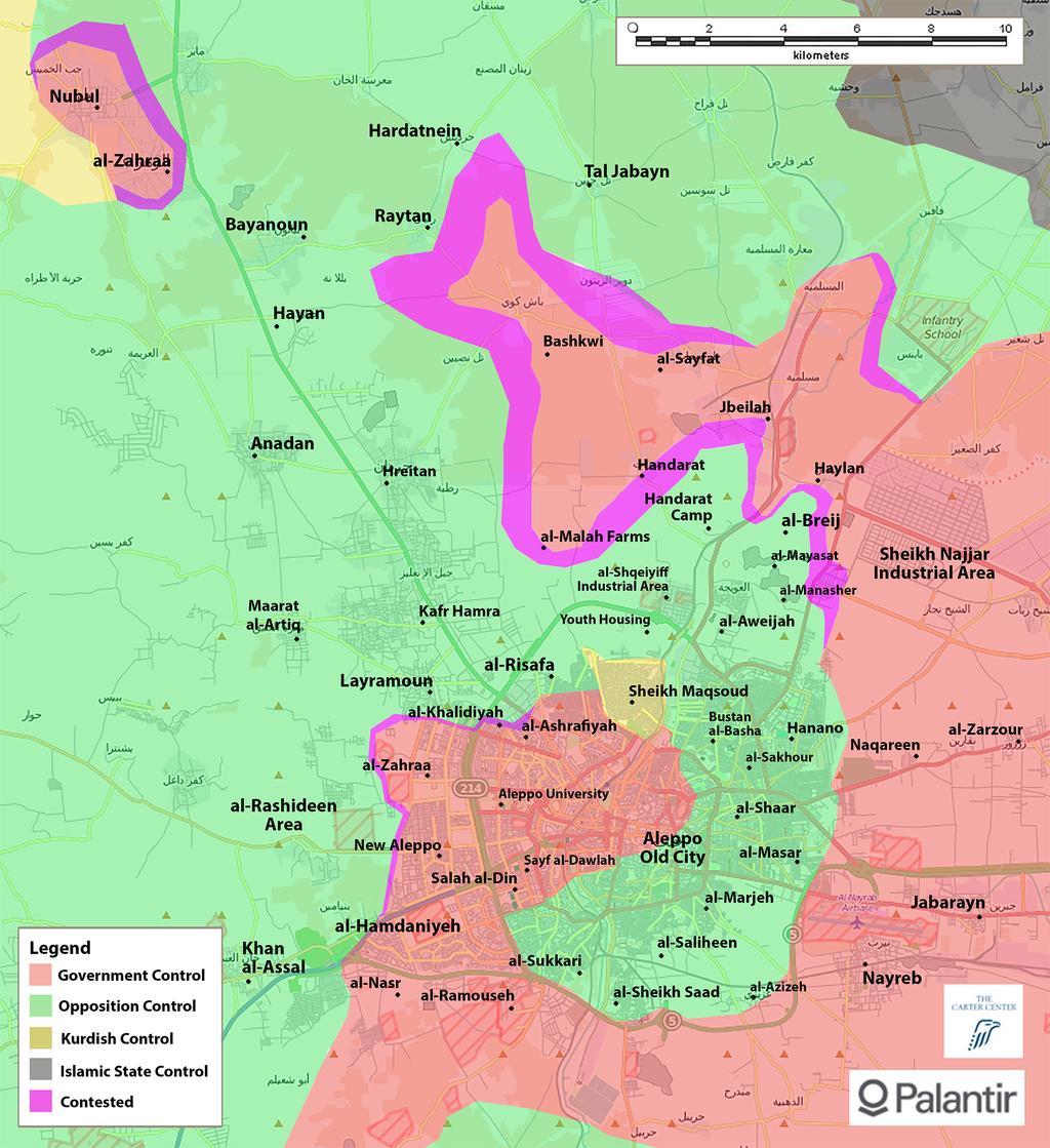 The Carter Center Syria Frontlines Update, October 9, 2015 At the same time, territorial advances made by the opposition and JAN have not lessened the hardship on civilian residents in opposition