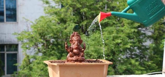 Go Green Ganesha! Ganesh Chaturthi is one of the major festivals of India. The spectacular eleven day festival honours birth of beloved Lord Ganesha.