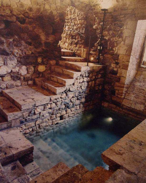 their ritual immersion, the mikvah.