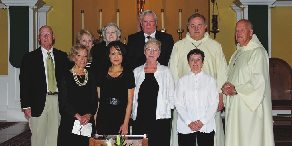 Several of our funeral ministers at a recent Mass: Top row from left to right: Jim Ludwiczak, Kathy Ludwiczak, Sally York, Bill Thompson, Carlton Saul, John Lucas.