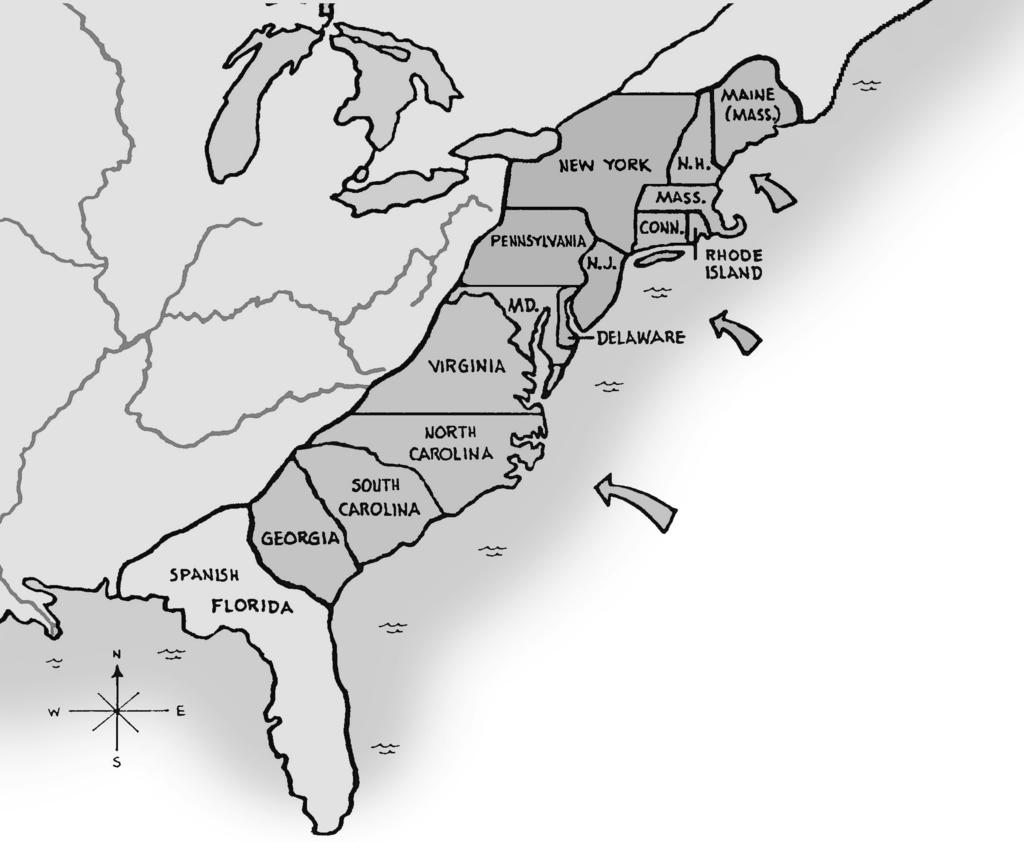 4 2 THE THIRTEEN BRITISH COLONIES: AN OVERVIEW, 1607-1733 colony a group of people who settle in a new land but remain subject to their original country Between 1607 and 1733 the British founded