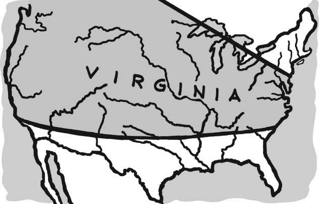 Virginia s indefinite western border caused problems later on.