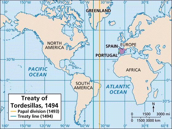 1492 1565: Treaty of