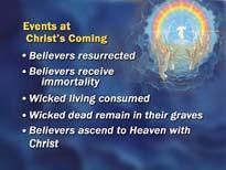Wicked living consumed. There s no one alive on earth. All the wicked are consumed. There s no one left. We ve read the Bible texts. 2 Thessalonians 1:9; 2 Thessalonians 2:8.