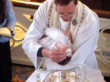 Before a Baptism, parents often buy their child a special outfit,