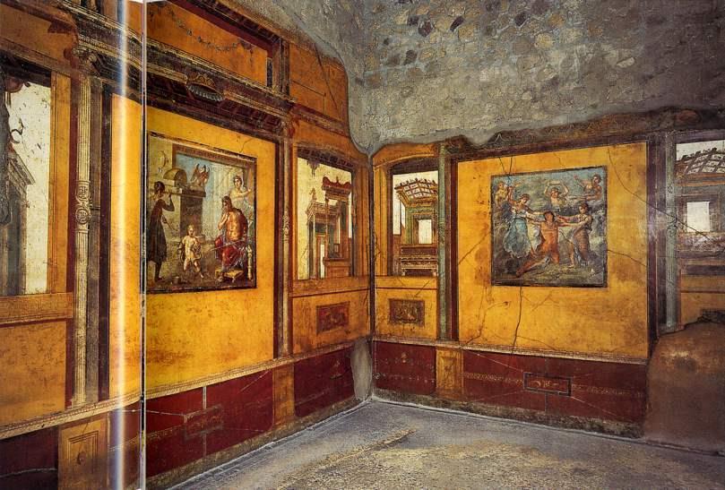 #39c House of the Vetii, plan. Pompeii, Italy. Imperial Rome. c. second century BCE; rebuilt c. 62-79 CE. Cut stone and fresco.