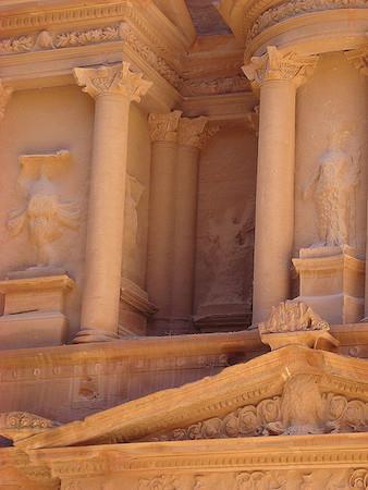 #181 Petra - Treasury Jordan. Nabataen Ptolemaic and Roman. c. 400 BCE-100 CE. Cut rock.