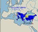 The Byzantine Empire In 395, the empire officially divided into two. Western roman empire was outrun by Germanic tribes.