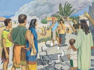 The first verse of 3 Nephi 11 describes the scene at the temple just before the Lord appeared to the Nephites: And now it came to pass that there were a great multitude gathered together, of the
