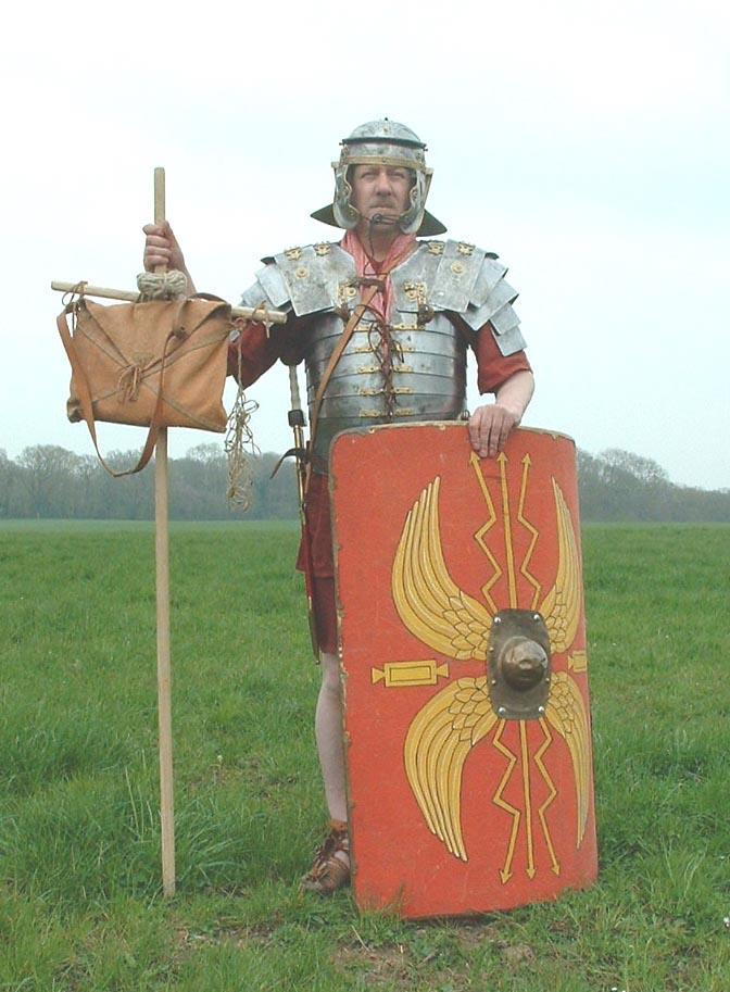 ROMAN LEGIONARY SOLDIER You will need an Adult size red T Shirt for a Tunic and strip of cloth to be a scarf to go around your neck.