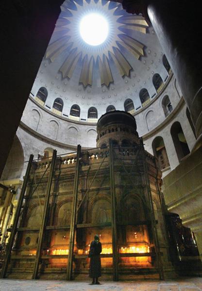 Church of Holy Sepulchre - tomb of Jesus Christ - Roman Emperor Constantine marked site