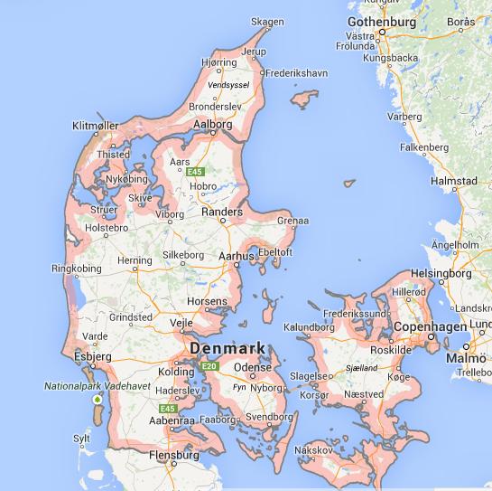 Appendix - Maps of Denmark map courtesy Google.