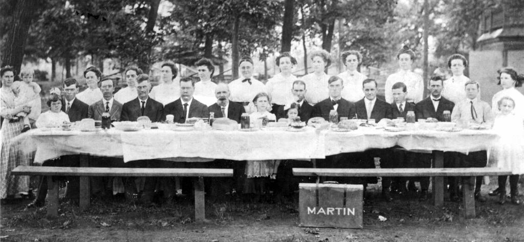 Cook Reunion 1910 at Collett Park in Terre Haute, IN.