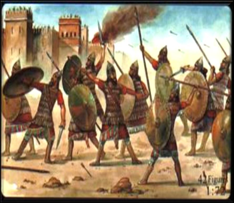 The two divided kingdoms were to weak to resist invasion by foreign powers and in 722 B.C.