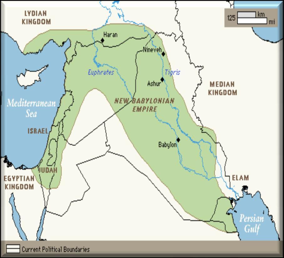 The Chaldeans Nebuchadnezzar would extend the boundaries of the Chaldean Empire as far west as Syria and Canaan, forcing the people of Judah into exile