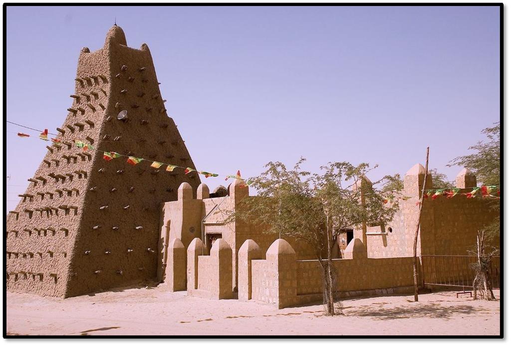 SoE4.5 Sightseeing in Mali Images (page 2 of 6) Artifact 2: Sankore Mosque, once Sankore Madrassa, or the University at Timbuktu Built in the early 15th century, this mosque was once the center of a