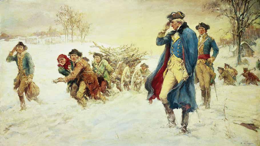 CHAPTER 18: Valley Forge The Continental Army survived harsh conditions at Valley Forge during the winter of 1777
