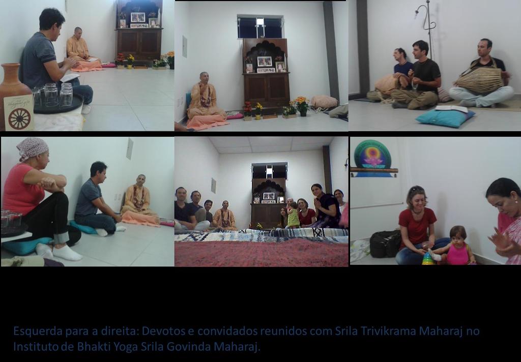 14/09-17h Bhakti Yoga Srila Govinda Maharaj Institute (event#11) The local center received the devotees to a special lecture about the importance of