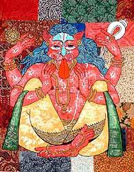 NARASIMHA AVATAR HALF MAN HALF LION INCARNATION OF VISHNU Vishnu appeared as Narasimha in his fourth incarnation.