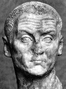 D. The Emperor Diocletian 1. in divides the Roman Empire into an eastern and western Roman empire a.