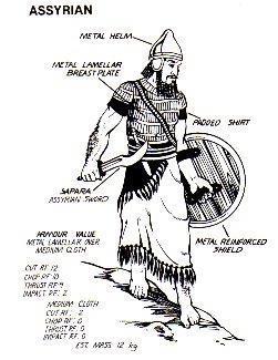 WAR To make armor and helmets, the Assyrians used iron, which is much stronger