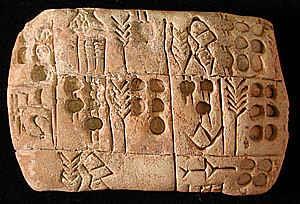 Cuneiform Sumerians invented a system of