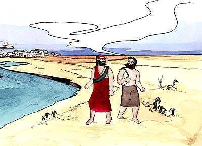 The Epic of Gilgamesh (5) Gilgamesh and Enkidu set out for the cedar forest with enough supplies to last them for several weeks and weapons