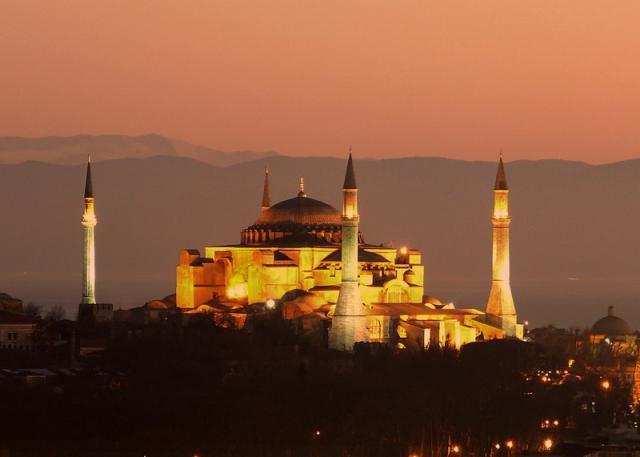 Hagia Sophia built by Byzantine Emperor Justinian in 537 AD