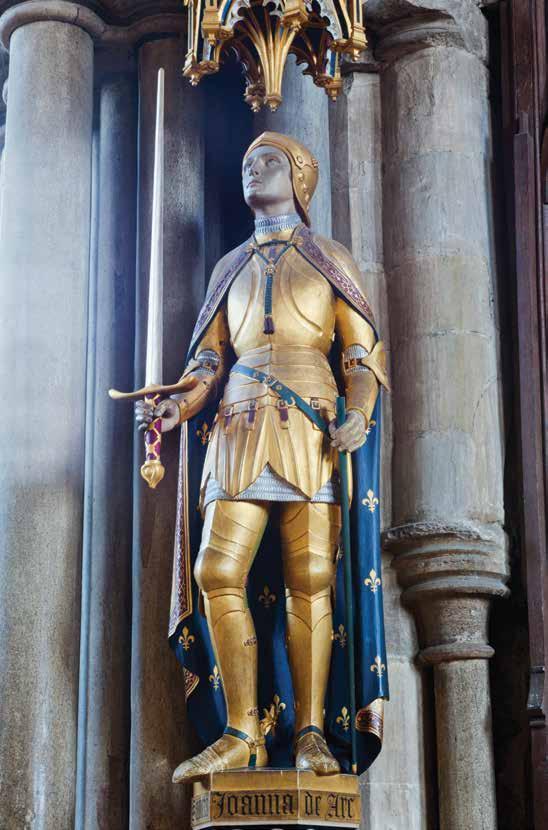 This statue of heroic Joan of Arc is
