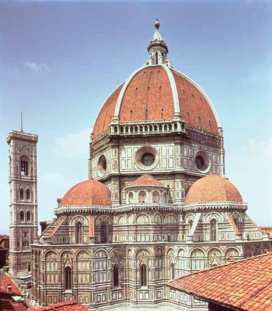 You can appreciate why it took more than 100 years to build the great cathedral in Florence. In 1415, Brunelleschi was asked to design and build the dome for the cathedral.